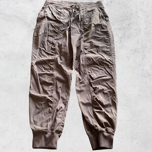 Lululemon Dance Studio Jogger 10 Brown Striped Pinstripe Activewear Pants